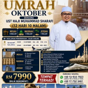 Umrah Oktober Ust Haji Muhammad Sharafi